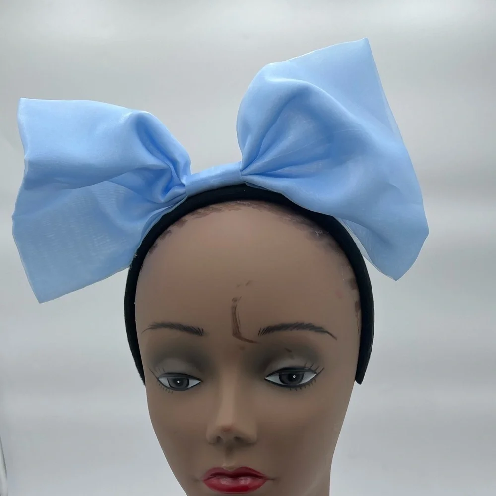 Charming Blue Bow Headband NWOT